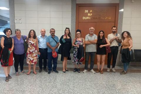 MLSA ekibi, avukatlar ve Selahattin Okçuoğlu